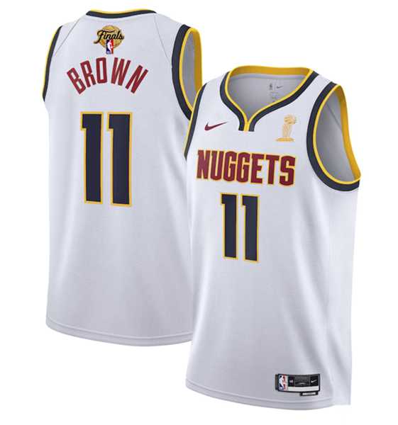 Men's Denver Nuggets #11 Bruce Brown White 2023 Finals Association Edition Stitched Basketball Jersey,We sell and wholesale Men's Denver Nuggets #11 Bruce Brown White 2023 Finals Association Edition Stitched Basketball Jersey on line form chian!